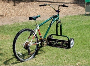 газонокосилка-велосипед